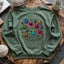 Blooming Yarn Sweatshirt - Prismatic Fiber Arts
