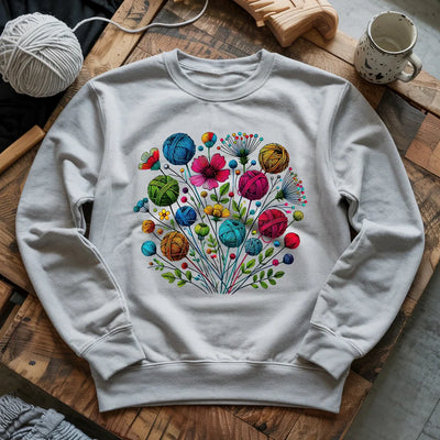 Blooming Yarn Sweatshirt - Prismatic Fiber Arts