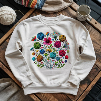 Blooming Yarn Sweatshirt - Prismatic Fiber Arts