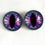 Pink and Blue Dragon Sew-On Button Glass Eyes - Prismatic Fiber Arts