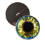 Yellow and Blue Fantasy Sew-On Button Glass Eyes - Prismatic Fiber Arts