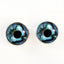 Blue Butterfly Sew-On Button Glass Eyes - Prismatic Fiber Arts