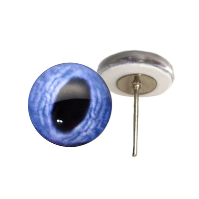 Blue Fawn Baby Deer Glass Eyes on Wire Pin Posts