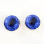 Blue Fox Sew-On Button Glass Eyes - Prismatic Fiber Arts