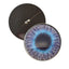 Blue Fuzzy Furry Monster Sew-On Button Glass Eyes - Prismatic Fiber Arts