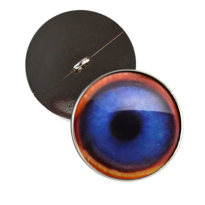 Blue Goose Realistic Decoy Sew-On Button Glass Eyes - Prismatic Fiber Arts