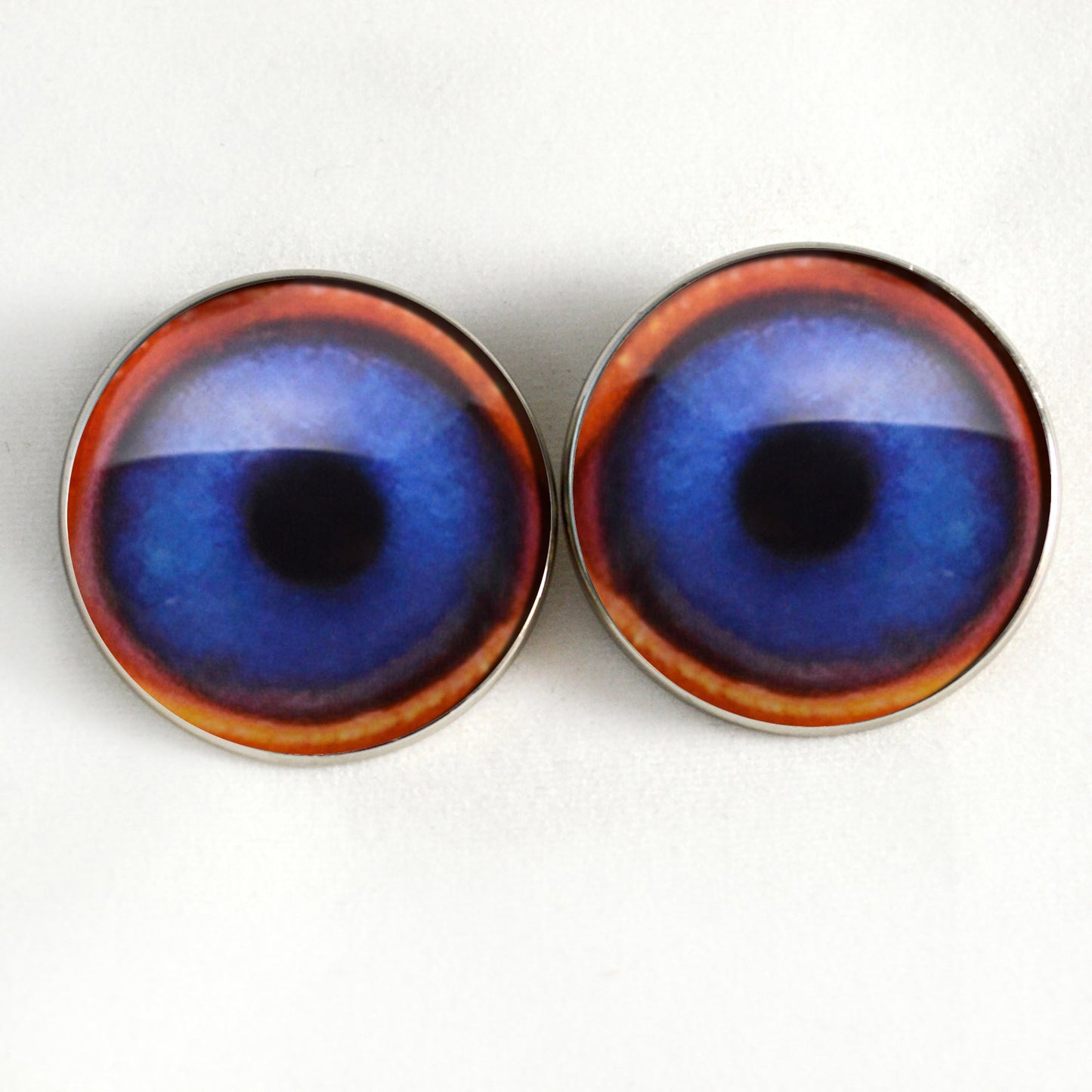 Blue Goose Realistic Decoy Sew-On Button Glass Eyes - Prismatic Fiber Arts