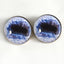 Blue Horse Sew-On Button Glass Eyes - Prismatic Fiber Arts