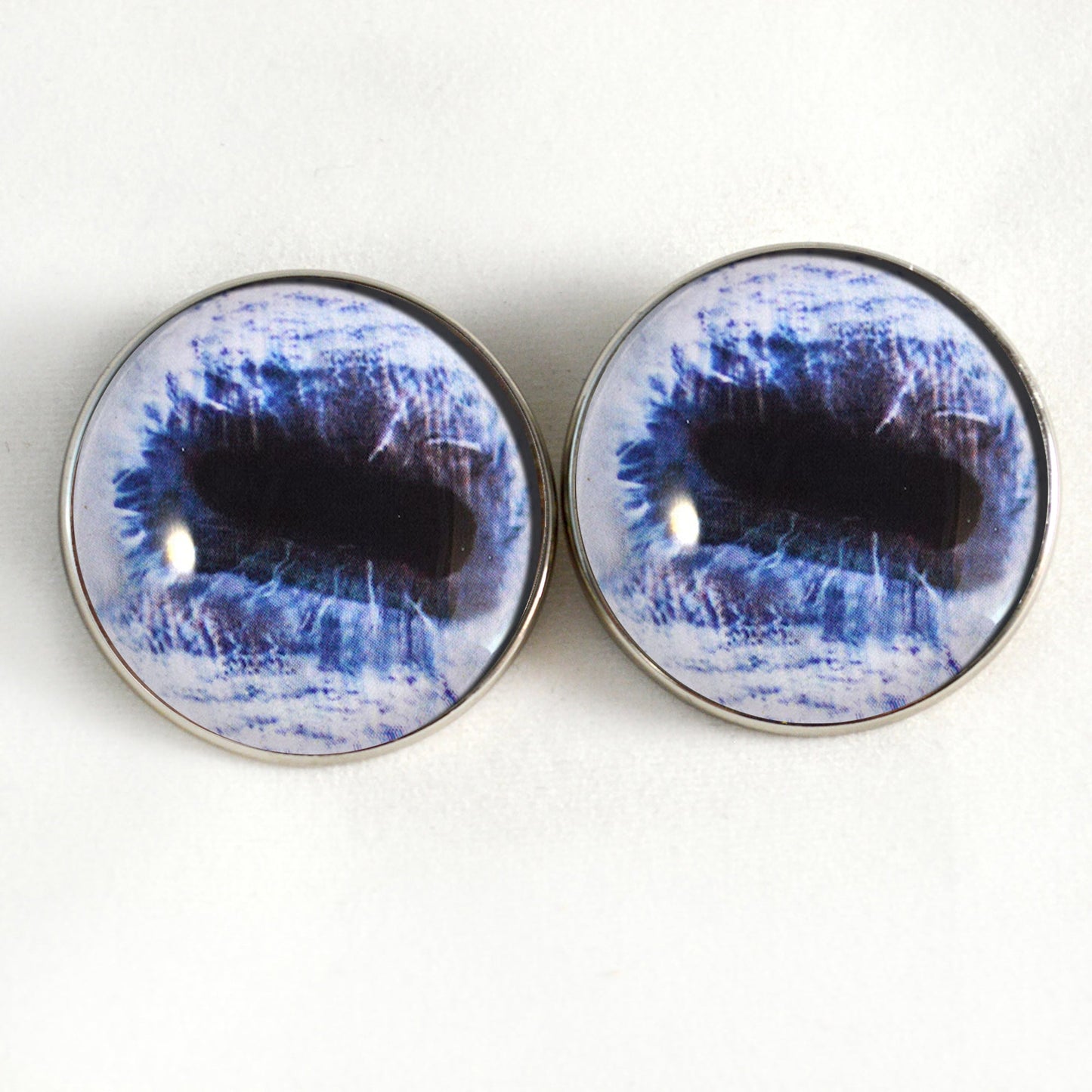 Blue Horse Sew-On Button Glass Eyes - Prismatic Fiber Arts