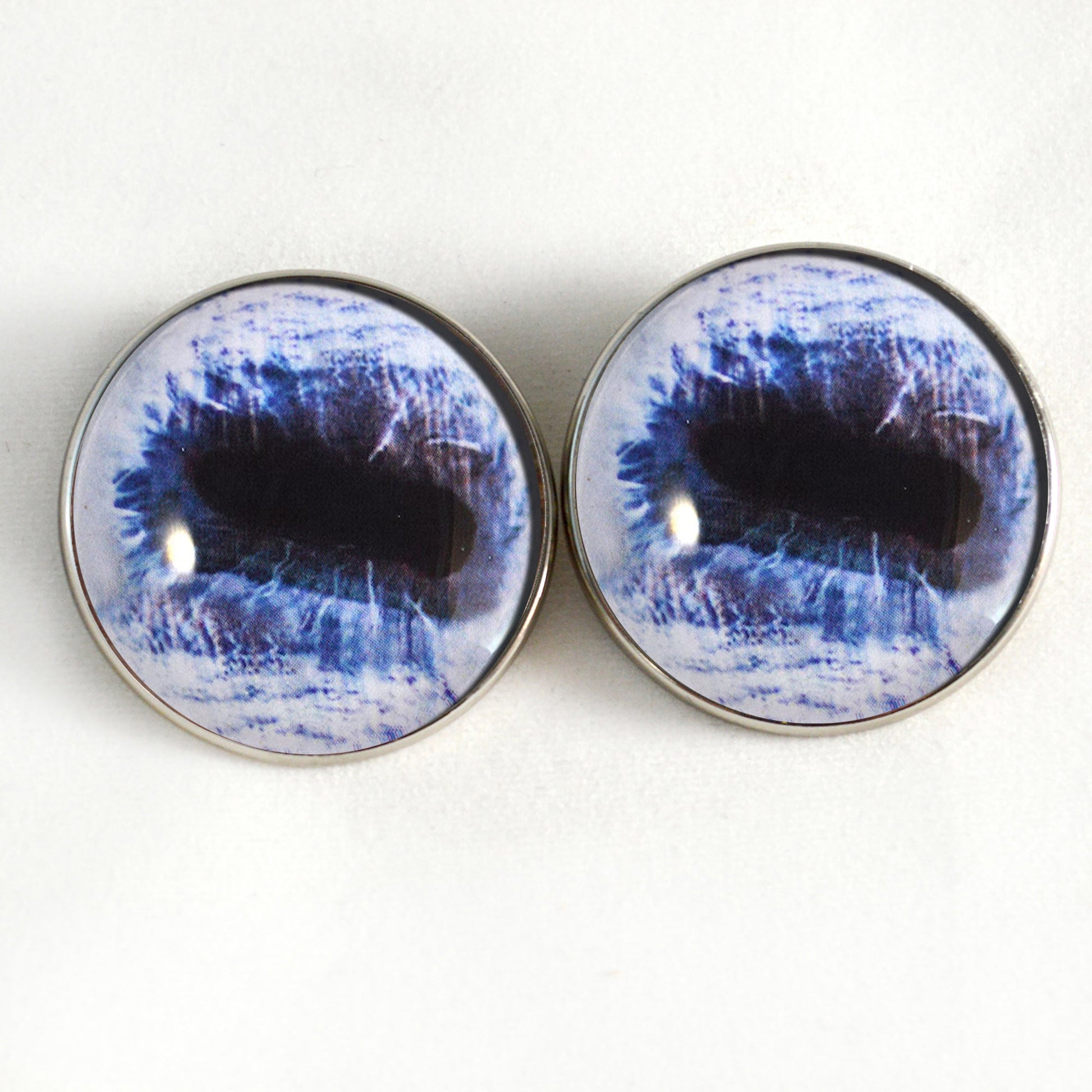 Blue Horse Sew-On Button Glass Eyes - Prismatic Fiber Arts