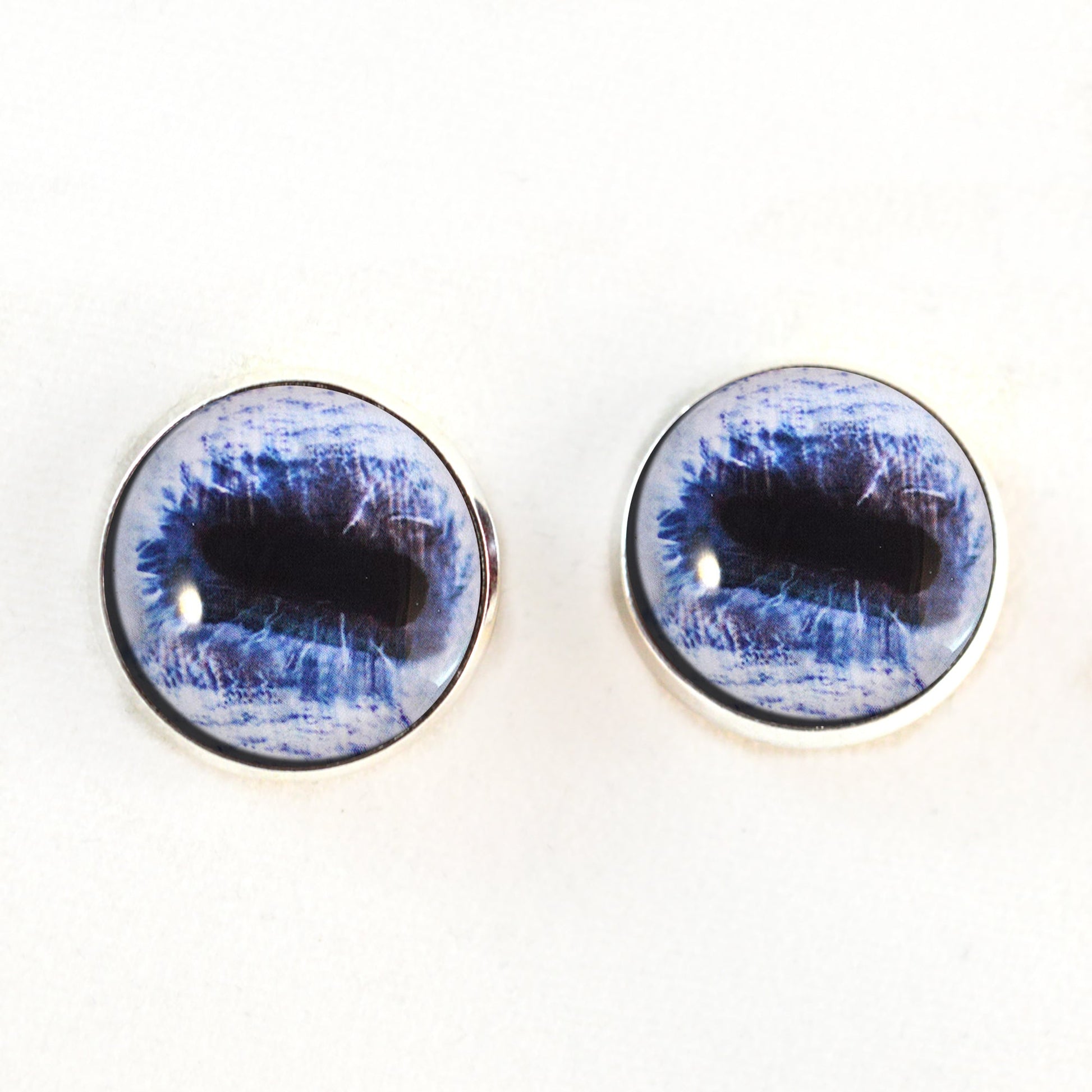 Blue Horse Sew-On Button Glass Eyes - Prismatic Fiber Arts