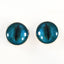 Blue Koala inspired Sew-On Button Glass Eyes - Prismatic Fiber Arts