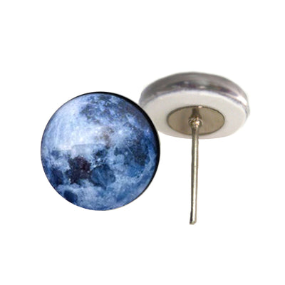 Blue Moon Glass Eyes on Wire Pin Posts