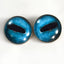 Blue Octopus Sew-On Button Glass Eyes - Prismatic Fiber Arts