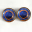 Blue Spotted Pufferfish Sew-On Button Glass Eyes - Prismatic Fiber Arts