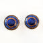 Blue Spotted Pufferfish Sew-On Button Glass Eyes - Prismatic Fiber Arts