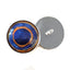 Blue Spotted Pufferfish Sew-On Button Glass Eyes - Prismatic Fiber Arts