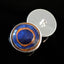 Blue Spotted Pufferfish Sew-On Button Glass Eyes - Prismatic Fiber Arts