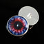 Blue and Red Fantasy Sew-On Button Glass Eyes - Prismatic Fiber Arts