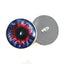 Blue and Red Fantasy Sew-On Button Glass Eyes - Prismatic Fiber Arts