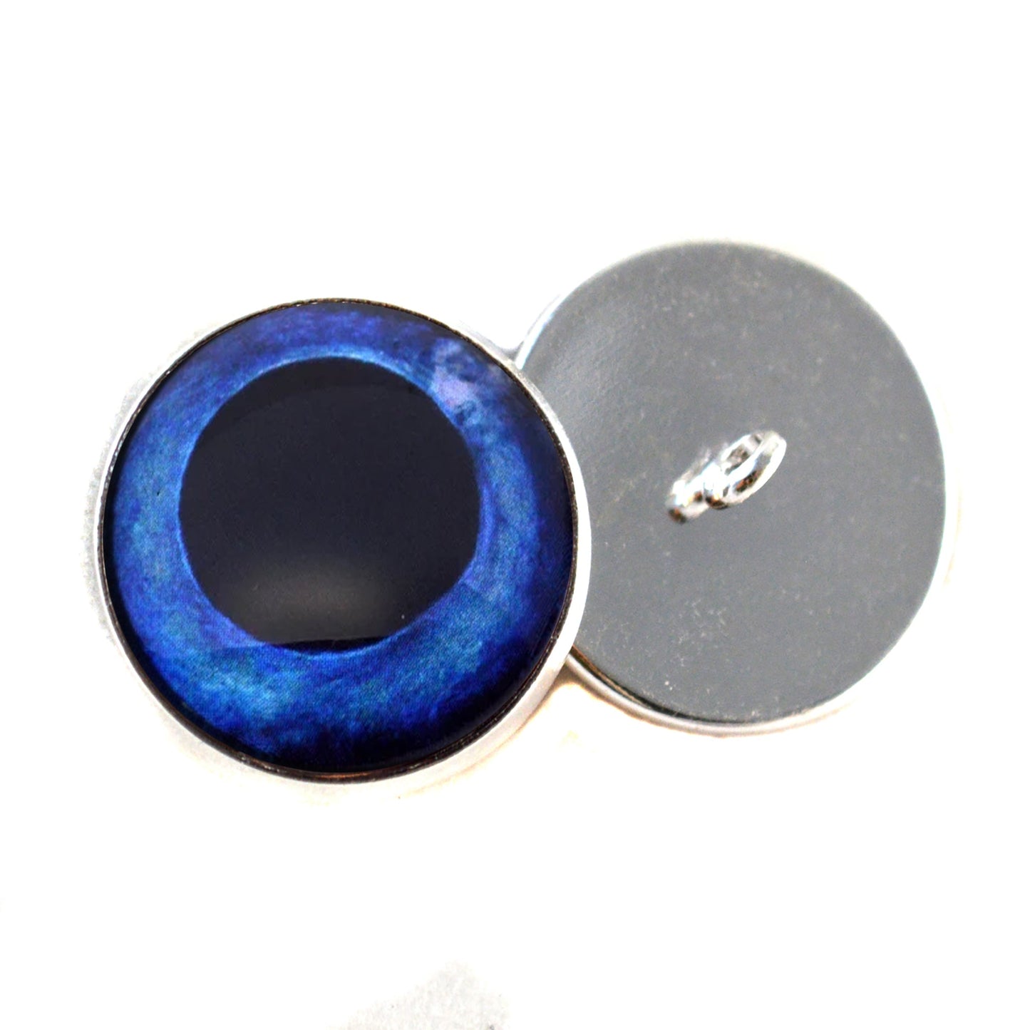 Blue Swordfish Inspired Sew-On Button Glass Eyes
