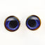 Blue Toucan Bird Sew-On Button Glass Eyes - Prismatic Fiber Arts