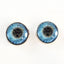 Blue Unicorn Sew-On Button Glass Eyes - Prismatic Fiber Arts