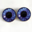 Blue Violet Doll Sew-On Button Glass Eyes - Prismatic Fiber Arts