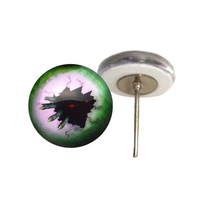 Scary Break in Zombie Glass Eyes on Wire Pin Posts