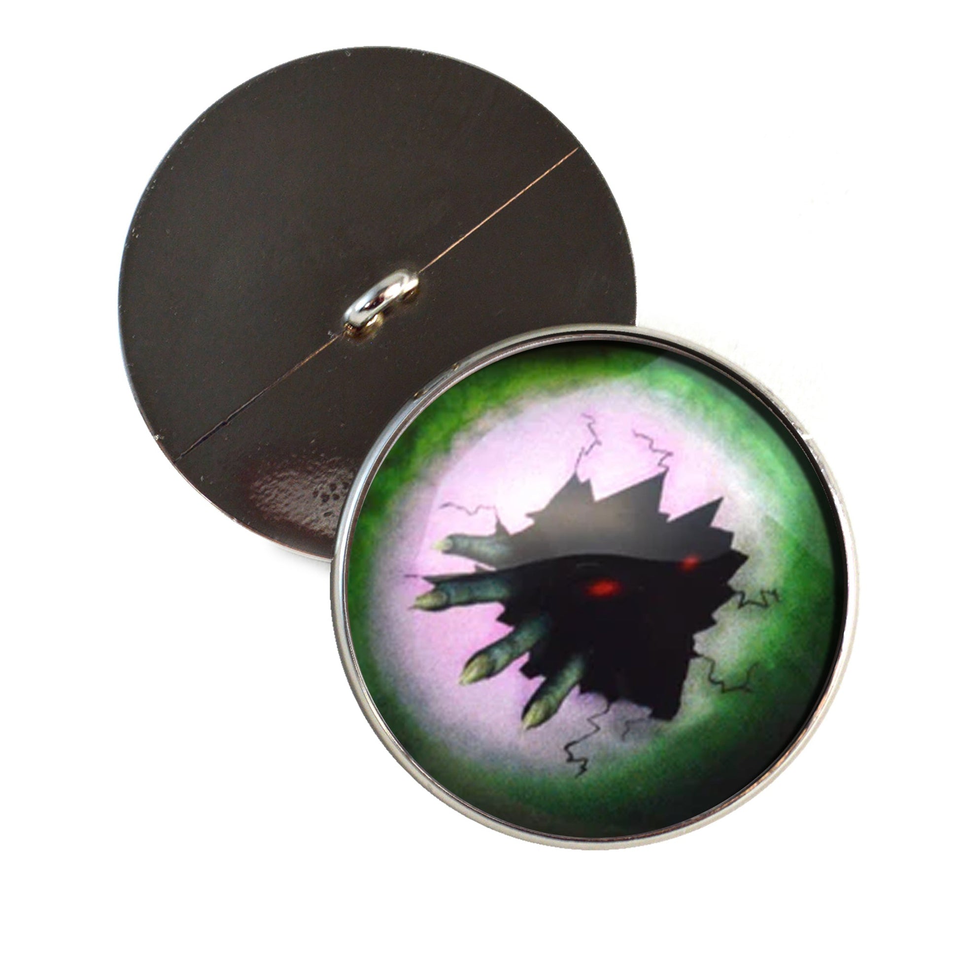 Scary Break in Zombie Sew-On Button Glass Eyes - Prismatic Fiber Arts