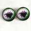 Scary Break in Zombie Sew-On Button Glass Eyes - Prismatic Fiber Arts