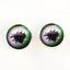 Scary Break in Zombie Sew-On Button Glass Eyes - Prismatic Fiber Arts