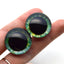 Bright Green Steampunk Human Plastic Safety Eyes - Prismatic Fiber Arts