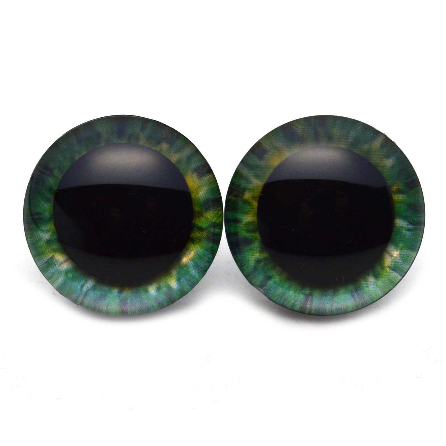 Bright Green Steampunk Human Plastic Safety Eyes - Prismatic Fiber Arts