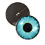 Bright Neon Blue Enchanted Sew-On Button Glass Eyes - Prismatic Fiber Arts