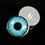 Bright Neon Blue Enchanted Sew-On Button Glass Eyes - Prismatic Fiber Arts