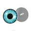 Bright Neon Blue Enchanted Sew-On Button Glass Eyes - Prismatic Fiber Arts