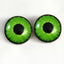 Bright Neon Green Enchanted Sew-On Button Glass Eyes - Prismatic Fiber Arts