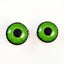 Bright Neon Green Enchanted Sew-On Button Glass Eyes - Prismatic Fiber Arts