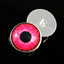 Bright Neon Pink Enchanted Sew-On Button Glass Eyes - Prismatic Fiber Arts