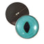 Bright Turquoise Cat Sew-On Button Glass Eyes - Prismatic Fiber Arts