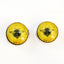 Bright Yellow Honey Bee Sew-On Button Glass Eyes - Prismatic Fiber Arts