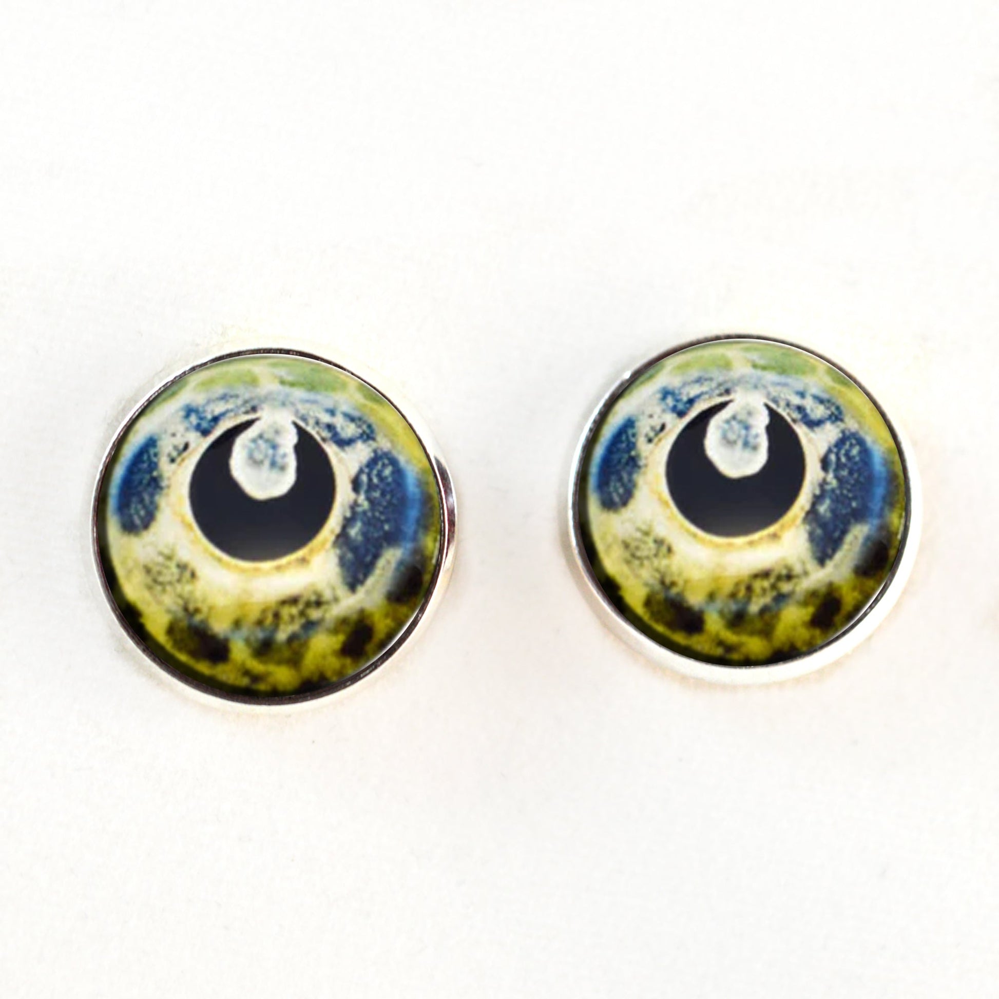 Brocade Catfish Inspired Sew-On Button Glass Eyes - Prismatic Fiber Arts