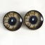 Brown Zombie Sew-On Button Glass Eyes - Prismatic Fiber Arts