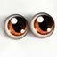 Brown Anime with Shines Sew-On Button Glass Eyes - Prismatic Fiber Arts