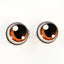 Brown Anime with Shines Sew-On Button Glass Eyes - Prismatic Fiber Arts