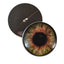 Brown Steampunk Clockface Sew-On Button Glass Eyes - Prismatic Fiber Arts