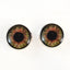 Brown Steampunk Clockface Sew-On Button Glass Eyes - Prismatic Fiber Arts