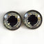 Brown Cyberpunk Sew-On Button Glass Eyes - Prismatic Fiber Arts