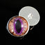 Brown and Fuchsia Cat Dragon Sew-On Buttons Glass Eyes - Prismatic Fiber Arts